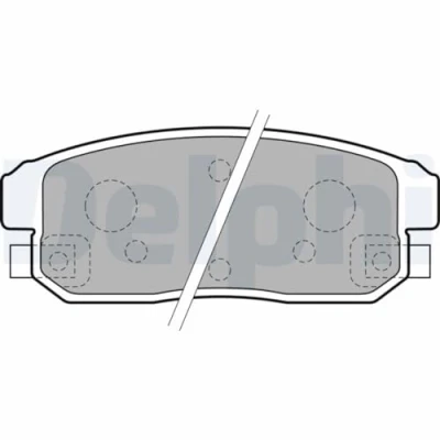 Image de DELPHI LP1829 Jeu de plaquettes frein avec indicateur d&#039;usure tôle anti bruit sans accessoires MAZDA: RX 8, SUZUKI: Ignis 2, I