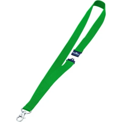 Image de Durable 813705 Boite de 10 Lacets Textile avec Fermeture Sécurité/Attache Mousqueton Vert