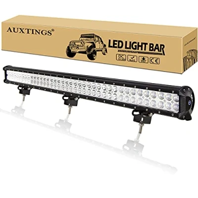 Image de AUXTINGS 36 Pouces 92 cm 234W Barre Lumineuse de Conduite Travail Spot Flood LED inondation Combo Faisceau DC 12V 24V 6000K Offroad Véhicules 4x4 ATV UTVS Camion Tracteur