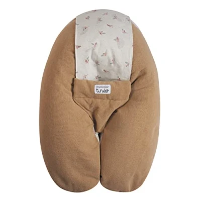 Image de TINÉO Coussin De Grossesse d&#039;Allaitement Multifonctions Multirelax Éponge Déhoussable Fabriqué en France 78x44cm (rose peach/trees)
