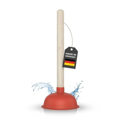 Image de Klangfeiler® Déboucheur de canalisations à ventouse 140 mm Avec Pour lavabo, douche, WC, etc.