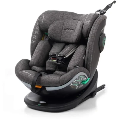 Image de BABYAUTO Xperta Baby Siège Auto Rotation 360 ISOFIX Top Tether Enfant Groupe 0+/1/2/3 (0 36 kg/0 12 ans) avec iSize Ceinture de sécurité 5 points Gris