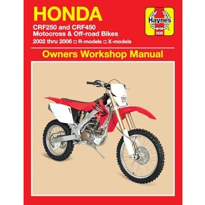 Image de Honda CRF250 and CRF450 Motocross &amp; Off road Bikes: 2002 thru 2006 R models, X models