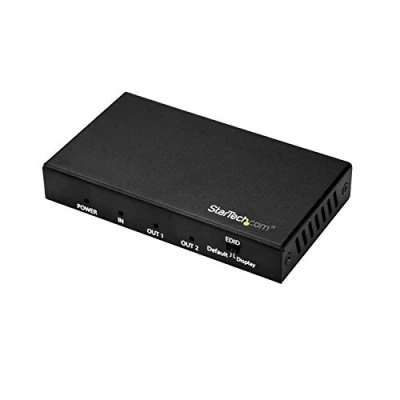 Image de StarTech.com Répartiteur HDMI 1 entrée 2 sorties 4K 60 Hz HDR (ST122HD202)