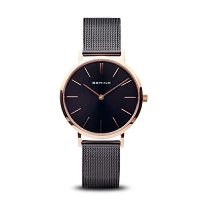 Image de BERING Femmes Analogique Quartz Classic Collection Montre avec Bracelet en Acier Inoxydable &amp; Verre Saphir