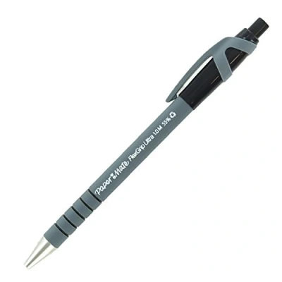 Image de Paper Mate FlexGrip Stylo à bille ultra rétractable Pointe moyenne Encre noire 1 mm