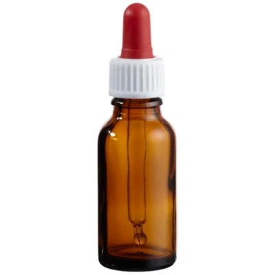 Image de neoLab 1 7241 Flacon compte gouttes avec pipette à vis 20 ml Marron