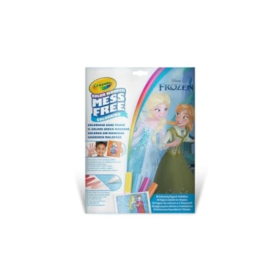 Image de CRAYOLA Color Wonder, Kit de Coloriage avec 18 Pages à colorier et 4 Feutres Anti tache, thème La Reine des Neiges, Activité Créative pour Enfants, âge 3,4,5 Ans, 75 2664