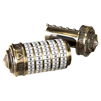 Image de Réplique Mini Cryptex DA VINCI code Noble Collection Ouverture à secret 10cm