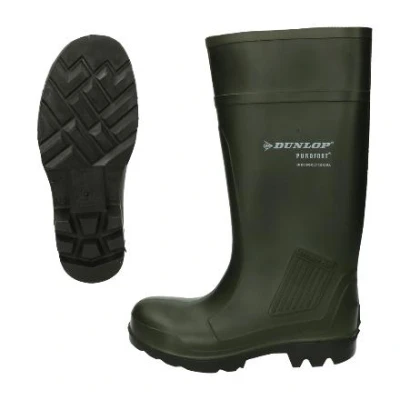 Image de Dunlop Purofort botte Professionnel S5, taille 37, Dunlop, Vert Convient aux Bovins Vaches Porcs Volaille Poulets Chêvres l&#039;élevage
