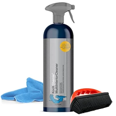 Image de detailmate Kit Nettoyage intérieur pour véhicule: Koch Chemie Refresh Cockpit Care, nettoyant Multi Interior, Speed Glass, éponge d&#039;application, Brosse en Caoutchouc, Chiffon Microfibre