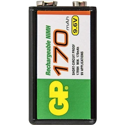 Image de Accu NiMH 9,6V 170 mAh GP 17R8H Batteries Respectueux de l&#039;environnement
