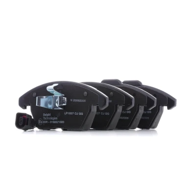 Image de DELPHI LP1837 Jeu de plaquettes frein contact signal d&#039;usure inclus avec tôle anti bruit sans accessoires VOLKSWAGEN: Golf Plus / Crossgolf