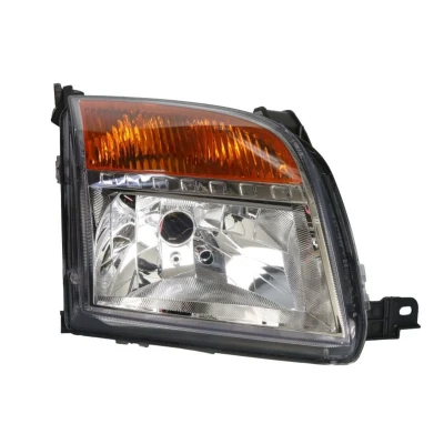 Image de TYC 20 12183 06 2 Phares droit H4 jaune pour circulation à droite avec moteur électrique, sans porte lampe FORD: Fusion Break