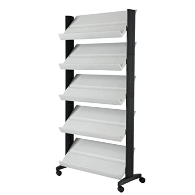 Image de Paperflow EasyDisplays 255N.02 Présentoir mobile profil en polystyrène Gris