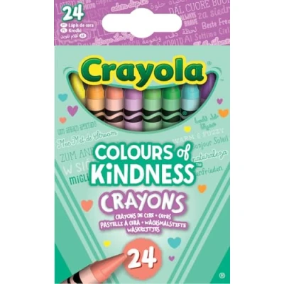 Image de CRAYOLA Color of Kindness, 24 Crayons à la Cire, Loisir Créatif, Jeu de Dessin et Coloriage, partir 3 ans, 52 1836