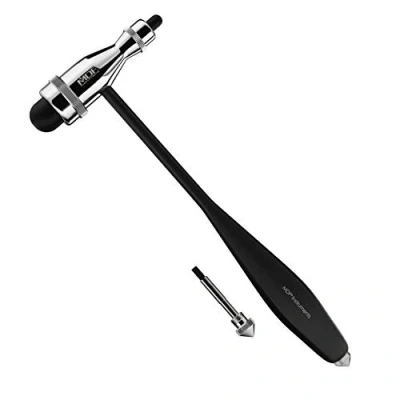 Image de MDF Instruments Tromner Marteau à réflexes, avec Pinceau Intégré et Poignée HPD Légère Noir (MDF555P 11)