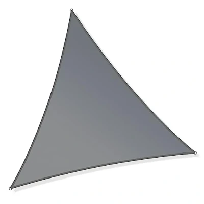 Image de Toboli Voile d’ombrage Triangulaire 3,6x3,6x3,6m Protection Vent Soleil UV 30+ Auvent Jardin Patio