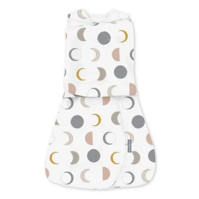 Image de INGENUITY, Gigoteuse d&#039;Emmaillotage, sac de couchage Lunes, pour mi saison TOG 1. évolutive 3 à 6 moiscertifié Oeko Tex