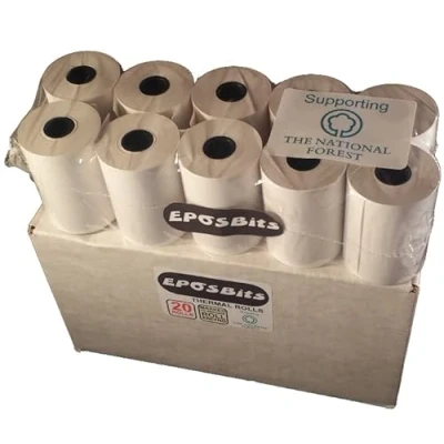 Image de Eposbits® Lot de 20 rouleaux papier pour terminal carte crédit Ingenico Move 5000 Move5000 Move/5000