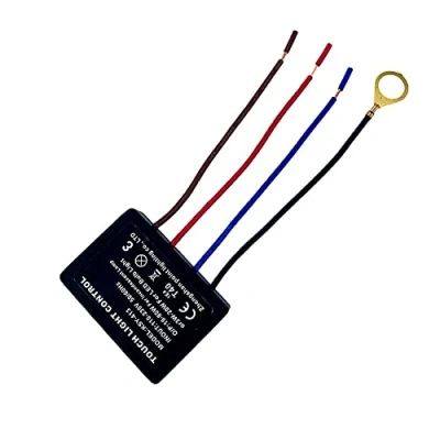 Image de Capteur à 3 niveaux AC 220V, 1A/3A, variateur tactile pour lampes de chevet, Module commande la lumière, Kit réparation lampe LED intensité variable (3A)
