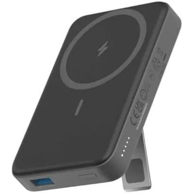 Image de Anker 633 Magnétique Chargeur Rapide Sans Fil Batterie Externe 10.000mAh Noir