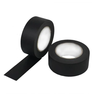 Image de ZALUJMUS Lot de 2 rubans masquage multi surfaces qualité supérieure, ruban peinture pour artiste d&#039;intérieur, 30 m x 5 cm, noir