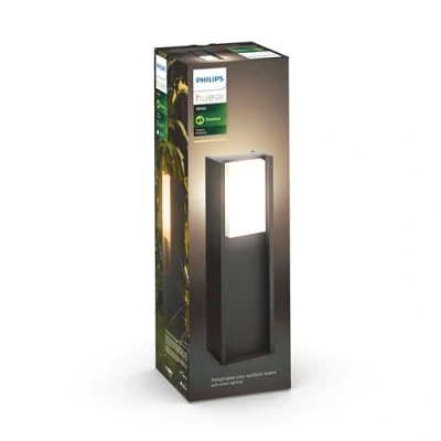 Image de Philips Hue White TURACO Borne extérieure 1x9.5W Anthracite, fonctionne avec Alexa, Google Assistant et Apple Homekit
