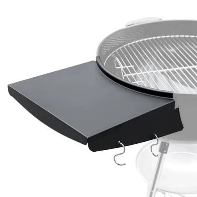 Image de GFTIME 34,5 cm x 35,2 Tablette de table pour barbecue grils charbon bois d&#039;origine bouilloire 57CM, peut placer des condiments barbecue, ustensiles suspendus