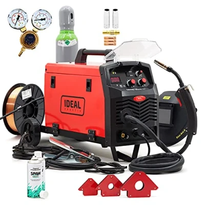 Image de Set Ideal™ Praktik MIG 200 MIG/MAG Inverter Poste à souder A 3 en 1 Flux MMA 230 V
