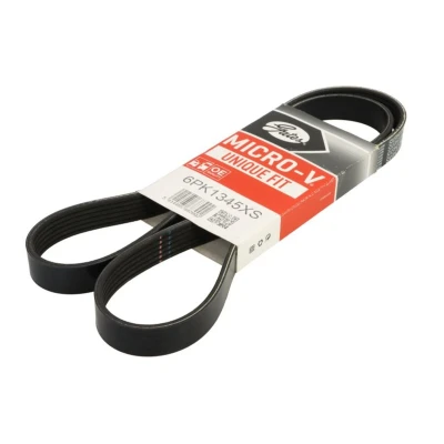 Image de GATES 6PK1345XS Courroie Poly V 1345 6 Aramides, EPDM (éthylène propylène diène caoutchouc) RoadMax Value Line FIAT: Tipo 3/5 portes, 500X