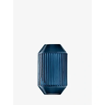 Image de LSA International Rotunda RT08 Vase en Verre soufflé à la Bouche et Fait Main Saphir 15 cm