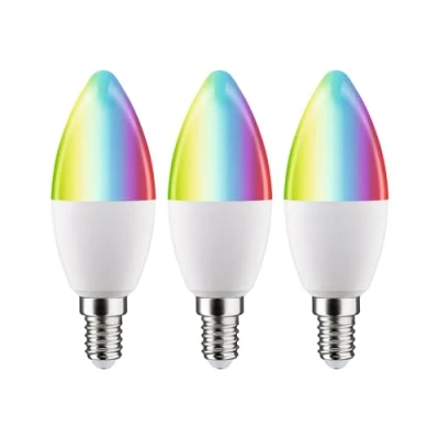 Image de Paulmann bougie LED E14 5 W 470 lm ZigBee RGBW x3