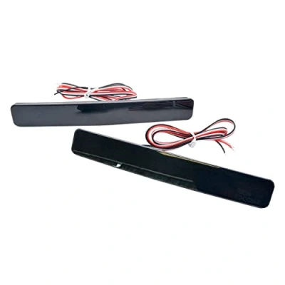 Image de Maso Lot de 2 réflecteurs pare chocs arrière LED noirs, antibrouillard, émettant une couleur rouge, pour VW Transporter T5, modèles 05 12