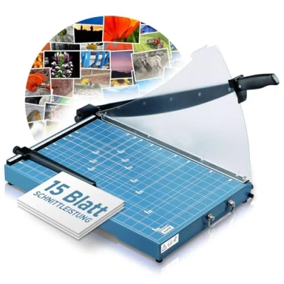 Image de Massicot professionnel OLYMPIA G 4415 Coupe jusqu&#039;à 15 feuilles Dimensions 360x535x70 mm Poids 4,6 kg