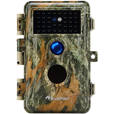 Image de BLAZEVIDEO Caméra de Chasse Caméras la Faune, 48MP Photo 1296P Full HD Video, IP66 Étanche, Activé par Le Mouvement avec Vision Nocturne Infrarouge, Écran 2,4&quot;