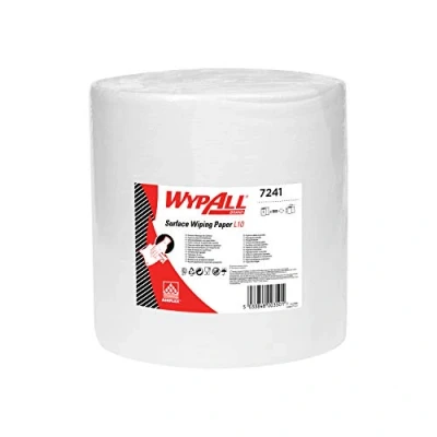 Image de WypAll Essuyeurs Nettoyage des Surfaces 7241 Maxi Bobine Extra Large L10 1 x 1000 Blancs