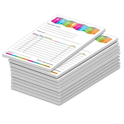 Image de PRICARO Lot de 10 blocs réception colorés A5