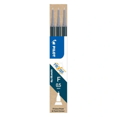 Image de PILOT Lot de 6 Recharges par 3 pour Roller FRIXION POINT BLS FRP5 Pointe Fine bleu noir