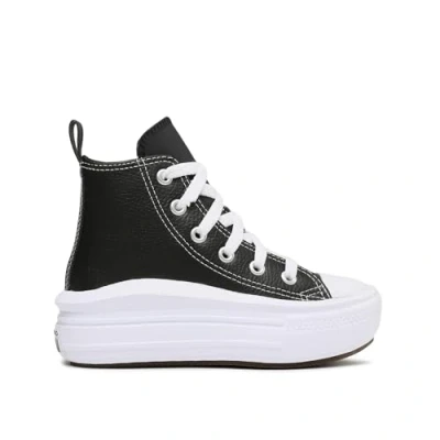 Image de Converse Chuck Taylor ALL STAR MOVE Platform Teens Unisex Baskets montantes pour enfants, Taille: 38, Bianco Cuir