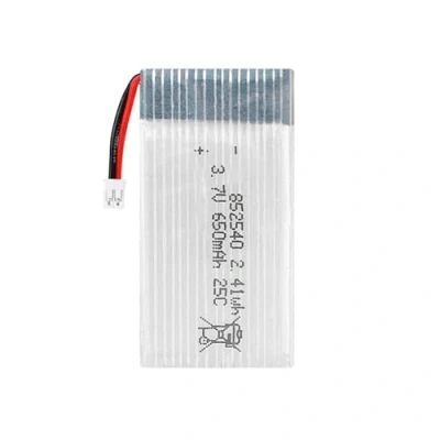 Image de Batterie Lithium ION Polymère 3.7V 650mAh 852540 Lipo Remplacement Rechargeable avec PH2.0 2P Connecteur pour Accessoire d&#039;avion Drone RC