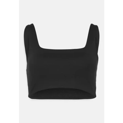 Image de Girlfriend Collective Tommy Square NECK Brassières de sport à maintien normal, Femme, Taille: XS, Black