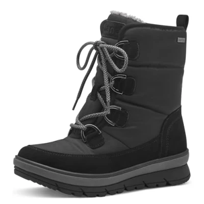 Image de Jana Bottes de Neige d&#039;hiver pour Femme Doublure Chaude Vegan Tendance, Noir, 38 EU