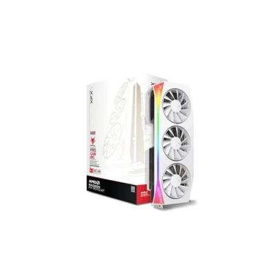 Image de XFX Mercury AMD Radeon RX 9070XT OC White Gaming Edition avec RVB 16 Go GDDR6 HDMI 3xDP, RDNA™ 4 (RX 97TRGBBW9)