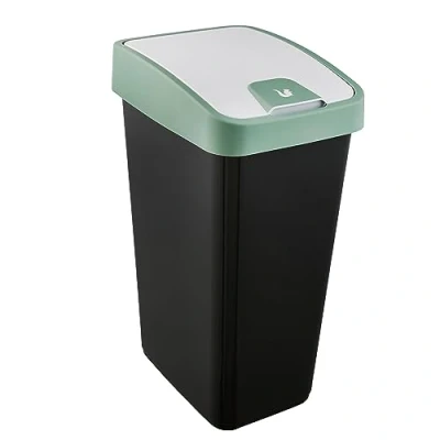 Image de keeeper Poubelle Premium avec Couvercle Basculant, Soft Touch, 45 L, Magne, Nordic Green
