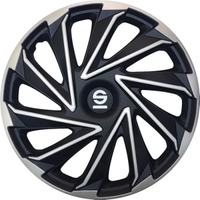 Image de SPARCO Verese SPC1480SVBK Enjoliveurs 14Pouces argent, noir