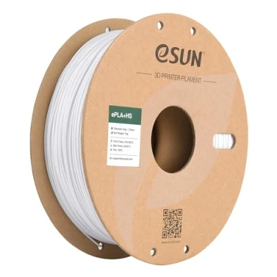Image de eSUN Filament PLA+ 1.75mm, ePLA+HS 3D Imprimante Haute Vitesse Précision Dimensionnelle +/ 0.03mm, Bobine de 1KG (2.2 LBS) PLA Plus Rapide pour Imprimantes,Blanc Froid