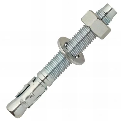 Image de SCELL IT, Boîte 25 Goujons d&#039;ancrage Acier zingué M12x120x40mm, Écrou et rondelle montés, Douille en 3 éléments, haute résistance, Extrémité avec chanfrein protégeant le filetage lors de la pose