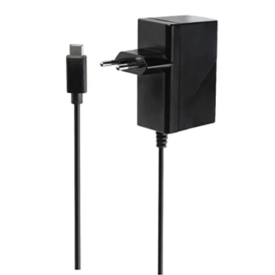 Image de Konix Mythics Chargeur Secteur 5 V avec Cordon Type C pour Consoles Nintendo Switch, Switch Lite et OLED Câble 1,5 m Noir