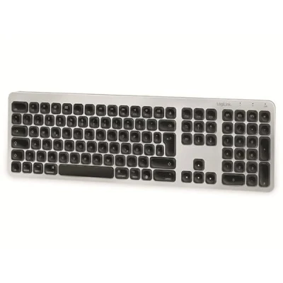 Image de clavier sans fil LOGILINK ID0206 Bluetooth Noir argenté Fonction de raccourcis